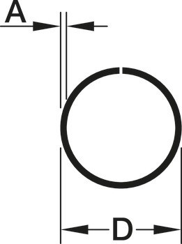 Šatní tyč, kulatý