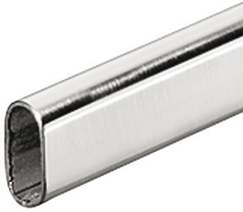 Šatní tyč, OVA 30 x 15 mm, nerez