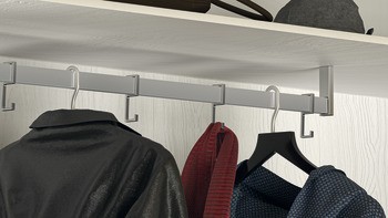 Šatní tyč, OVA 30 x 15 mm, ocel, svařovaná