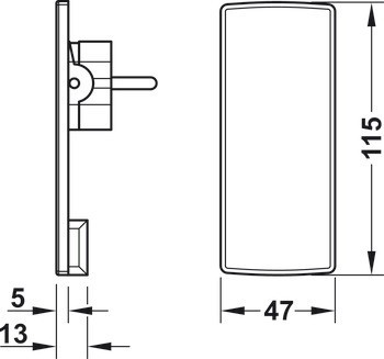 Schuko vidlice, Extrémně plochá, 230 V