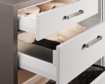 Skleněný panel, pro systém zásuvkových výsuvů s bočnicí Häfele Matrix Box P Plus