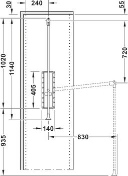 Sklopná tyč, Professional, nosnost 15 kg