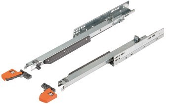 Skrytý výsuv, Blum Movento 760 H plnovýsuv, nosnost do 40 kg, ocel, povrchová montáž, se zajišťovacím kováním, artikl identický s předchůdcem