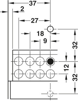 Skrytý výsuv, Blum Movento 766 H plnovýsuv, nosnost do 70 kg, ocel, povrchová montáž, se zajišťovacím kováním, artikl identický s předchůdcem
