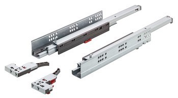 Skrytý výsuv, Häfele Matrix Runner UM A 30, plnovýsuv, nosnost do 30 kg, synchronní pohyb