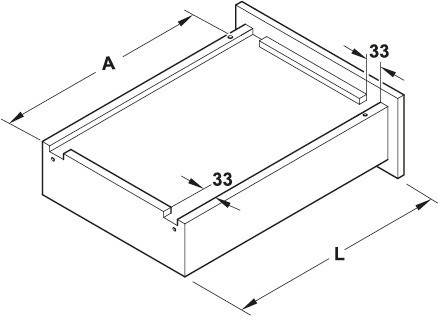 Skrytý výsuv, Häfele Matrix Runner UM S15, částečný výsuv, nosnost do 15 kg