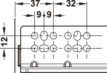 Skrytý výsuv, Häfele Matrix Runner UM S30, plnovýsuv, nosnost do 30 kg
