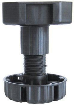 Soklová noha plast čern.k přišr.125mm