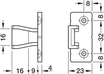 Součást na panel, Häfele Pacofix PF