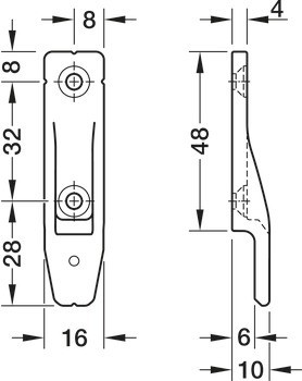 Součást na panel, Häfele Pacofix SF/DF