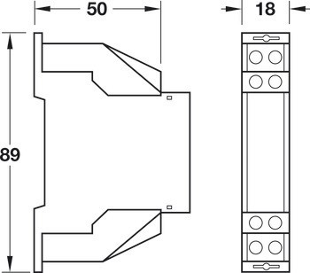 Spínací relé, Dialock, pro montáž na DIN lištu