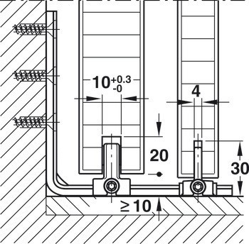 Spodní vedení, Hawa Confort 120, 2dílné