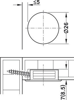 Spoj RTA, Caravan, hloubka vrtání 7,0 mm