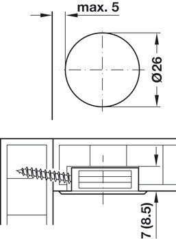 Spoj RTA, Caravan, hloubka vrtání 7,0 mm