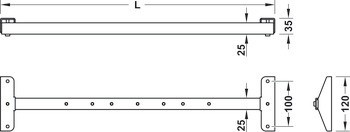 Spojovací kování desky, pro Häfele Officys Te651 Pro