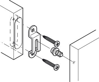 Spojovací šroub, Modulární, pro oboustrannou montáž do dřeva