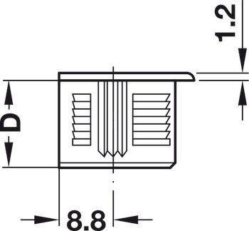 Spojovací táhlo, S20, systém Rafix 20, pro vrtaný otvor ⌀ 3 mm