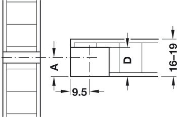 Spojovací táhlo, S20, systém Rafix 20, pro vrtaný otvor ⌀ 5 mm