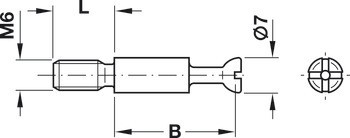 Spojovací táhlo, se závitem M6