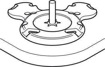 Stolová noha, Rondella, válcová, rovná, ocel