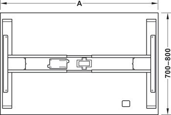 Stolové podnoží, Häfele Officys TE301 Light, elektricky nastavitelné
