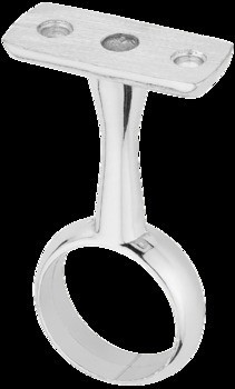 Středová podpěra šatní tyče, Pro šatní tyč, kulatou, ⌀ 25 mm