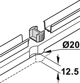 Středový doraz, Pro plastové roletky