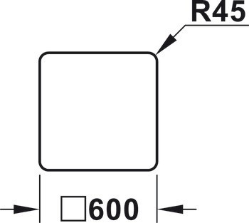 Stropní a stěnový absorbér, Systém Rossoacoustic Pad, model Pad Q