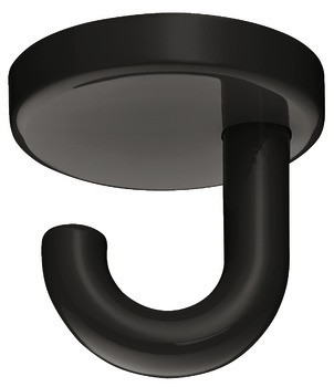 Stropní háček, Polyamid, s 1 háčkem, montáž na strop