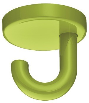 Stropní háček, Polyamid, s 1 háčkem, montáž na strop