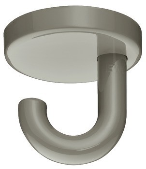 Stropní háček, Polyamid, s 1 háčkem, montáž na strop
