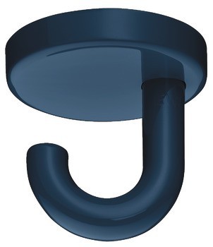 Stropní háček, se 1 háčky, montáž na strop, polyamid