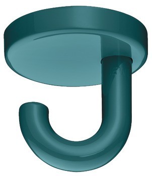 Stropní háček, se 1 háčky, montáž na strop, polyamid