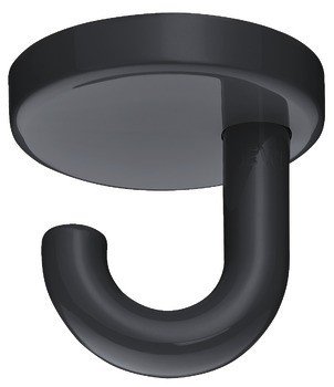 Stropní háček, se 1 háčky, montáž na strop, polyamid