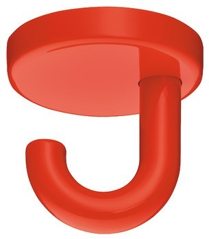 Stropní háček, se 1 háčky, montáž na strop, polyamid