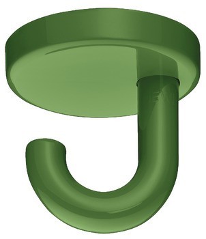 Stropní háček, se 1 háčky, montáž na strop, polyamid