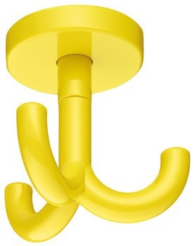 Stropní háček, se 3 háčky, montáž na strop, polyamid