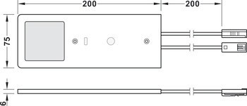 Stropní svítidlo pro povrchovou montáž, Häfele Loox5 LED 3100 sada, 24 V