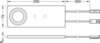 Stropní svítidlo pro povrchovou montáž, Häfele Loox5 LED 3109, 24 V