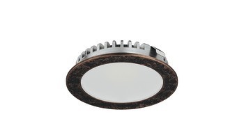 Stropní svítidlo pro zápustnou/povrchovou montáž, Häfele Loox LED 3094, 24 V, vrtaný otvor ⌀ 58 mm, hliník