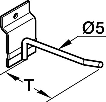 Svorka na potrubí, se šikmým trnem