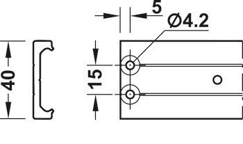 Systém posuvných profilů, pro lineární výsuvy 0115RC, Accuride