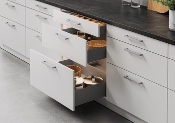 Systém zásuvkových výsuvů s bočnicí, Häfele Matrix Box Single