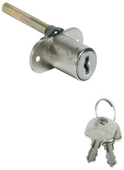 Tělo centrálního otočného zámku, S pevnou vložkou s plátkovými stavítky, pro montáž do čelního panelu