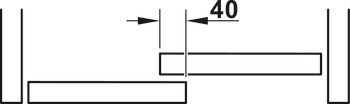 Tělo, k přišroubování, Häfele Slido F-Line11 12A, Infront