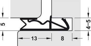 Těsnění předních dveří, pro požární odolnost, Deventer S 6513 F