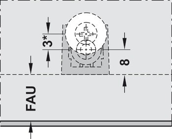 Tlačná záskočka, Blum Tip-On model 956A1004