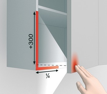 Tlačná záskočka, Blum Tip-On model 956A1004
