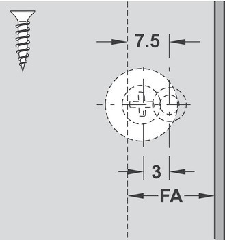 Tlačná záskočka, Blum Tip-On model 956A1004