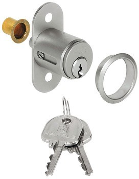 Tlačný zámek, Häfele Symo FM Pro, s pevnou vložkou s pinovými stavítky, individuální uzamykací systém HK/GHK, Service+